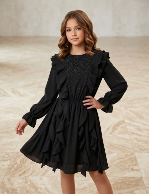 Трендова святкова сукня з камінчиками 