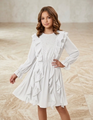 Трендова святкова сукня з камінчиками 