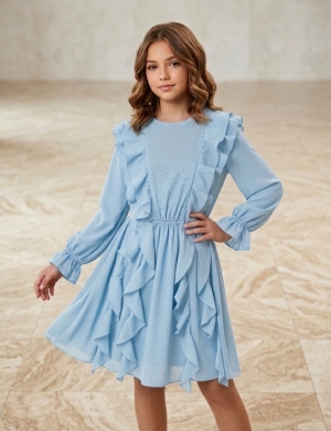 Трендова святкова сукня з камінчиками 