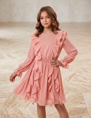 Трендова святкова сукня з камінчиками 